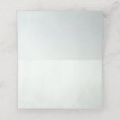 Grüne botanische Blätter Platzkarte (Innenseite Aufgefaltet)