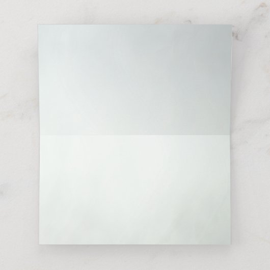 Grüne botanische Blätter Platzkarte (Innenseite Aufgefaltet)