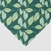 Grüne botanische Blätter Seidenpapier (Ausschnitt)