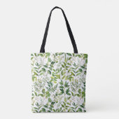 Grüne botanische Blätter Tasche (Rückseite)
