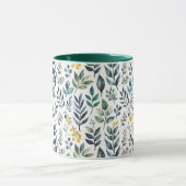 Grüne botanische Blätter Tasse (Zentrum)