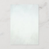 Grüne botanische Blätter Unterkünfte Begleitkarte (Rückseite)