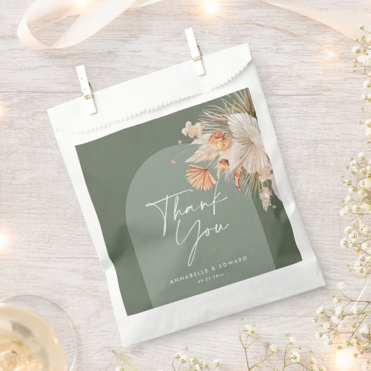 Grüne botanische Botanische Botanische Botanische Geschenktütchen (Ausgeschnitten)