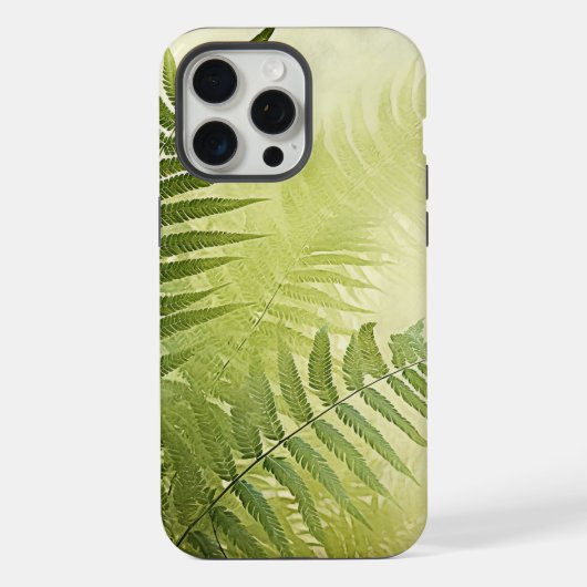 Grüne botanische Farnblätter iPhone- oder iPad-Hül iPhone Hülle (Rückseite)