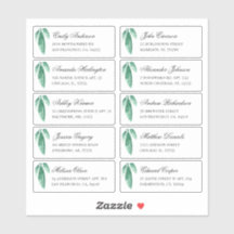 Grüne botanische Gäste sprechen. Versand-Aufkleber