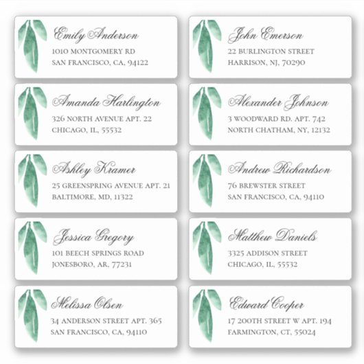 Grüne botanische Gäste sprechen. Versand-Aufkleber Aufkleber (Vorderseite)