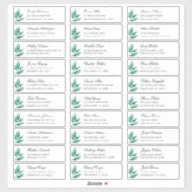 Grüne botanische Gäste sprechen. Versand-Aufkleber