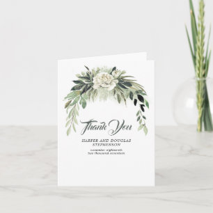 Grüne botanische Girlande Hochzeit Danke