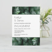 Grüne botanische Gruppe Einladung (Stehend Vorderseite)