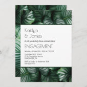 Grüne botanische Gruppe Einladung (Vorne/Hinten)