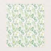 Grüne Botanische Kräuter Hochzeitskarten vom Frühl Visitenkarten (Innenseite Aufgefaltet)