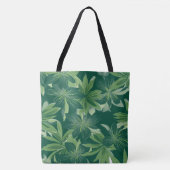 Grüne botanische Leaf-Tasche Tasche (Vorderseite)