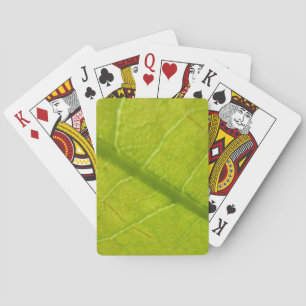 Grüne Botanische Naturfotografie Spielkarten