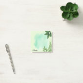 Grüne Botanische Personalisierte Haftnotizen Post-it Klebezettel (Büro)