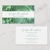 Grüne botanische Visitenkarte (Vorne/Hinten)
