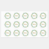 Grüne Botanische wasserdichte Labels Etiketten (Blatt)