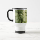 Grüne botanische Wasserfarbenblätter  Reisebecher (Links)