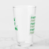 Grüne Botschaft des niedlichen Think Rich Thinkens Glas (Rechts)