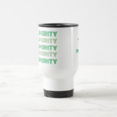 Grüne Botschaft des niedlichen Think Rich Thinkens Reisebecher (Mittel)