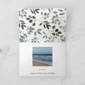 Grüne Bouquet botanische Blattlinie, Karte (Innenseite)