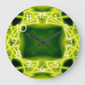 Grüne Boxen Große Wanduhr (Vorderseite)
