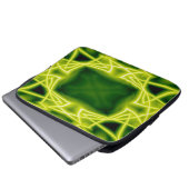 Grüne Boxen Laptopschutzhülle (Vorne Knopf)