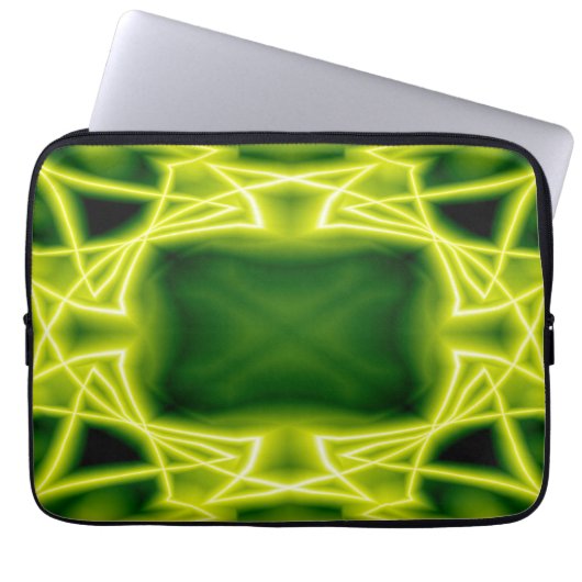 Grüne Boxen Laptopschutzhülle (Vorderseite)