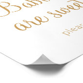 Grüne Branchen Orange Babydusche Babys sind süß Poster (Ecke)