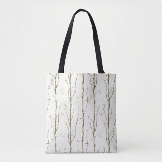 Grüne braune Bäume Tasche (Vorderseite)