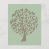 Grüne/braune stilisierte Öko Gerecycelt Flyer (Hinten)