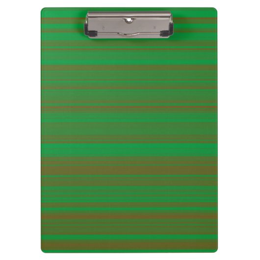 Grüne braune Streifen Klemmbrett (Vorderseite)