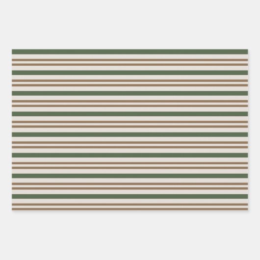 Grüne, braune Süßkartoffeln Klassische WeihnachtsS Geschenkpapier Set (Vorderseite)