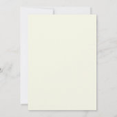 Grüne Braut | Modernes Script-Brautparty Einladung (Rückseite)