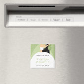 Grüne Braut und Bräuche speichern das Datum der Ma Magnet (In Situ (Geschirrspüler))