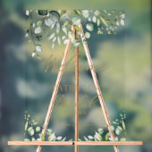 Grüne Brautparty Begrüßungszeichen Acrylschild (Neutral)