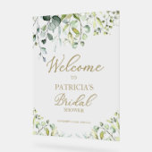 Grüne Brautparty Begrüßungszeichen Acrylschild (Winkel)
