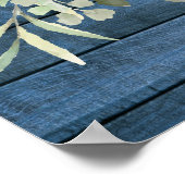 Grüne Brautparty Begrüßungszeichen Poster (Ecke)