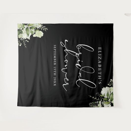 Grüne Brautparty Foto Hintergrund Wandteppich (Vorderseite (Horizontal))