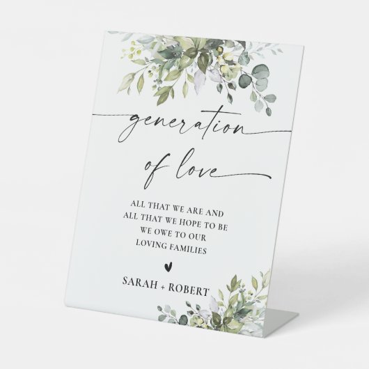 Grüne Brautparty-Generation des Liove-Zeichens Sockelschild (Vorderseite)