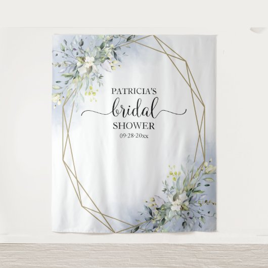 Grüne Brautparty Hintergrund Foto Prop Wandteppich (Vorderseite)