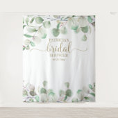 Grüne Brautparty Hintergrund Foto Prop Wandteppich (Vorderseite)