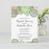 Grüne Brautparty-Karten Einladung (Stehend Vorderseite)