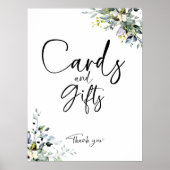 Grüne Brautparty Karten und Geschenke Zeichen Poster (Vorne)