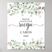 Grüne Brautparty Rezeptionskarten Zeichen Poster (Vorne)