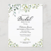 Grüne Bridal Brunch Einladung (Vorderseite)