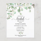 Grüne Bridal Brunch Einladung (Vorderseite)