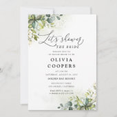 Grüne Bridal Dusche Einladung (Vorderseite)