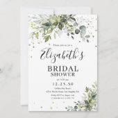 Grüne Bridal Dusche Einladung (Vorderseite)