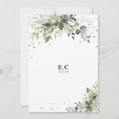 Grüne Bridal Dusche Einladung (Rückseite)