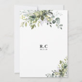 Grüne Bridal Dusche Einladung (Rückseite)